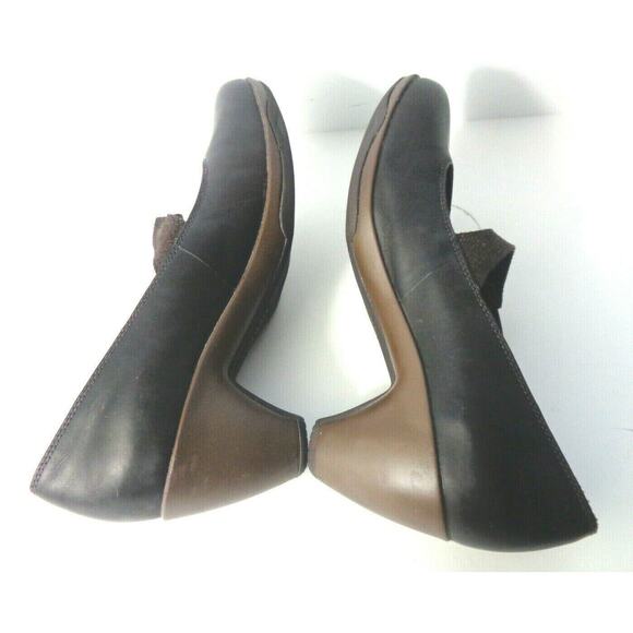 MERRELL US 9.5M Espresso Evera Draft Medium Heel Leather Mary Jane Pumps Shoes - Picture 5 of 9